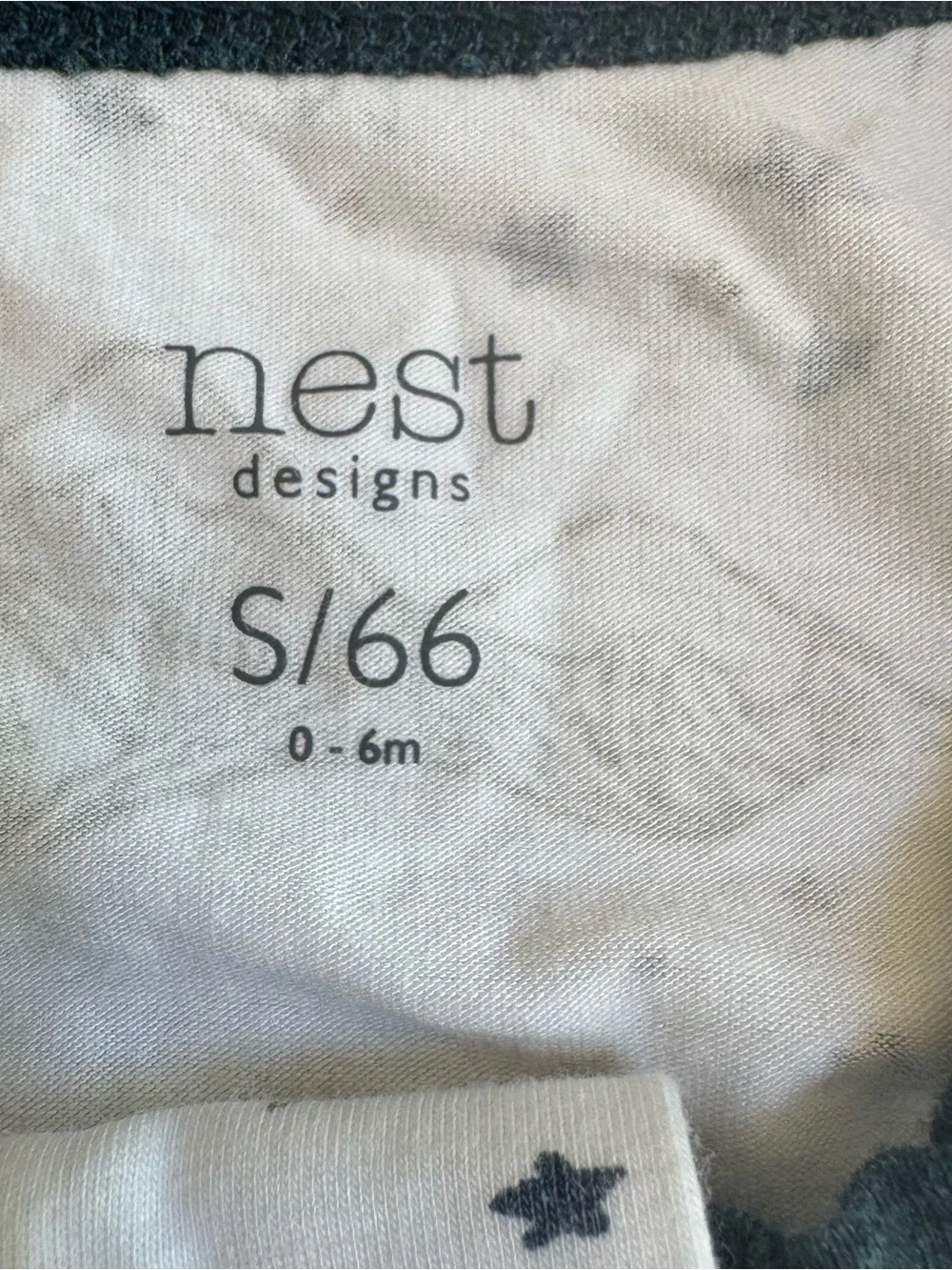 Nest design cotton/ bamboo sleep sack size small/66 for 0-6 Months